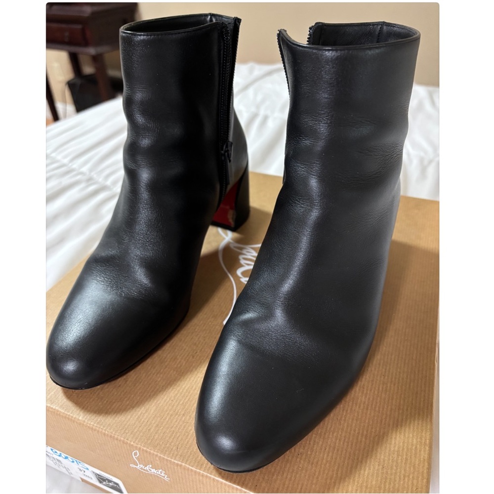 Christian Louboutin Women's Black Leather Boots